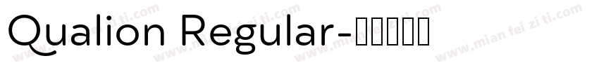 Qualion Regular字体转换